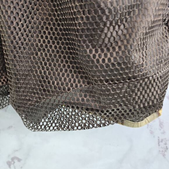 WFS Vest Mens XL Camo Burly Camo Tan Woodland Element Hunting Game Bag Mesh - Picture 8 of 11